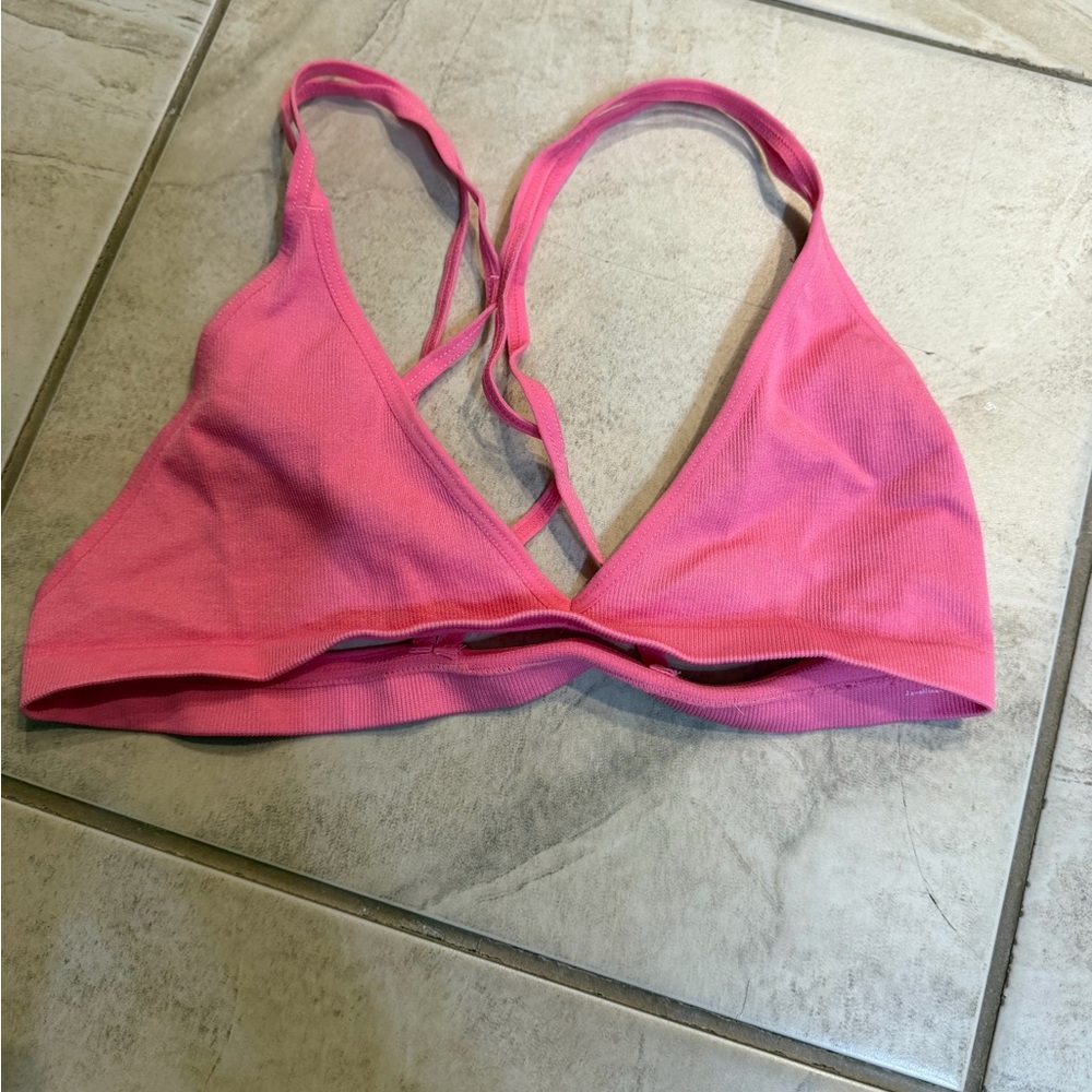Free People Vibrant Pink Bralette